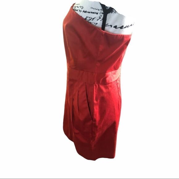 NWT French Connection Red One Shoulder Dress - Picture 3 of 4